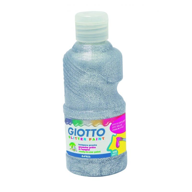 Gouache Glitter 250ml Argent GIOTTO 531202